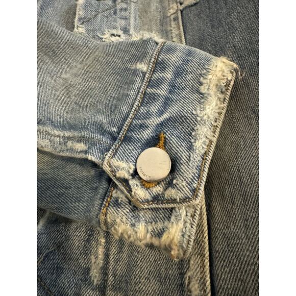 EUC Amiri Swarovski Palm Tree Trucker Denim Jacket - Picture 10 of 15